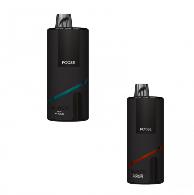 (М) Одноразовая электронная сигарета FOOSE Black 9000 - Ягерь